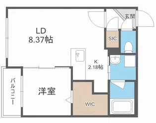 ピーロ栄通【4階】の間取り