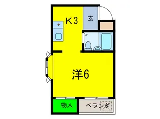 トリヴェ-ル唐国【2階】の間取り