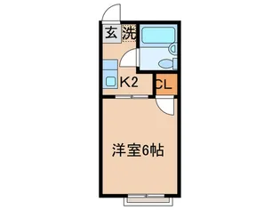 プラム府中【1階】の間取り