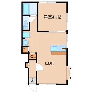 ロアリッジ【1階】の間取り