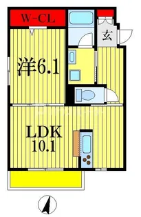 Blanc Neige Nishichiba(ブランネージュ)【5階】の間取り