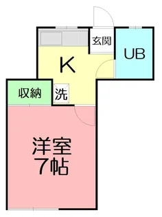 スチューデント コンドミニアム【1階】の間取り