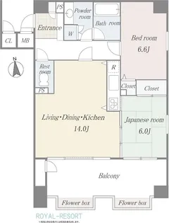 旧軽井沢三笠ハウス【3階】の間取り