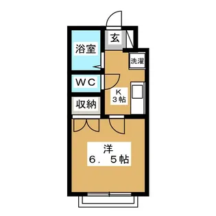 パーシモンコートA棟【2階】の間取り