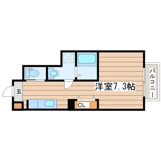 サニープレイス八幡【1階】の間取り