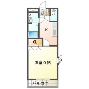 ウエストブルー【2階】の間取り
