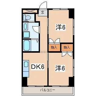 エムズマンション函南【3階】の間取り