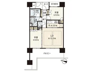 プラウド西公園【7階】の間取り