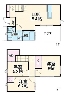 静岡県浜松市中央区和合町【一戸建】の間取り