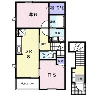 ドリームスクエア D【2階】の間取り