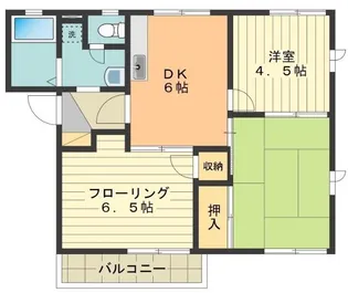 パークハイツA【2階】の間取り