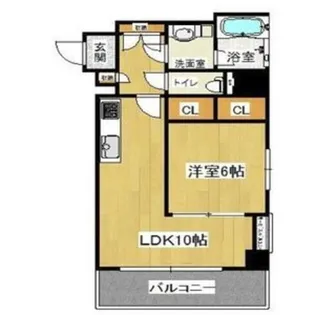 CITY SPIRE十三東【6階】の間取り