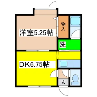 ハイツあいうえお【1階】の間取り