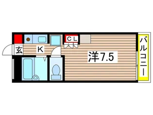 カレッジテラス【1階】の間取り