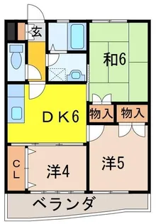 ハヤシ・コーポ【2階】の間取り