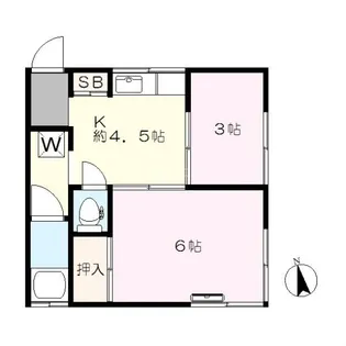 よしみ荘【2階】の間取り