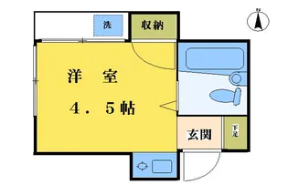 1Rの間取り画像
