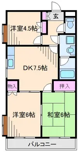メジャーモ広町【5階】の間取り