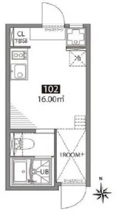 グランエッグス四谷S【1階】の間取り