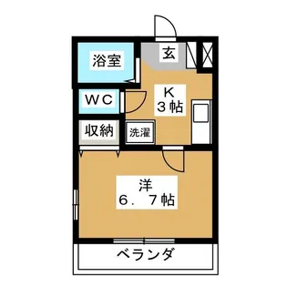 フレアコンフォール日吉 B棟【1階】の間取り