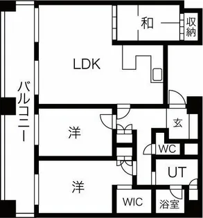 ラフォーレ札幌【3階】の間取り