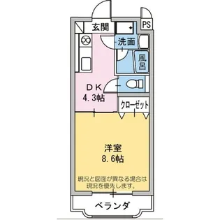 メルベーユ大嶋【3階】の間取り