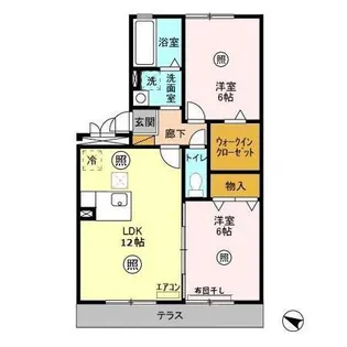 ルヴァンコート壱番館【1階】の間取り