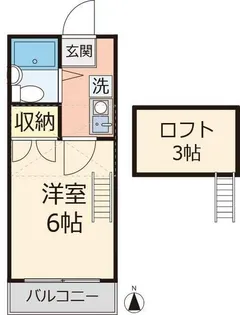 ヘリオスパート1【2階】の間取り