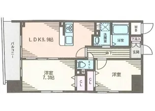 東京都墨田区石原4【マンション】の間取り