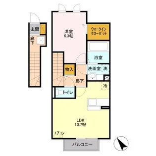 マロニエKINU【2階】の間取り