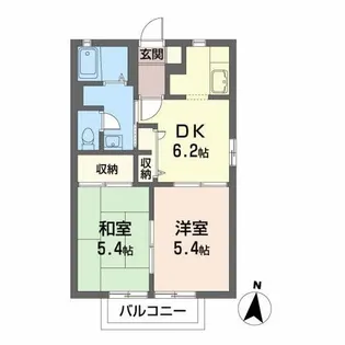 エトワーレ丸子【2階】の間取り