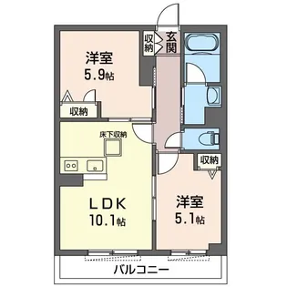 リアン高倉【2階】の間取り