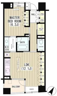 東京都港区白金2【マンション】の間取り