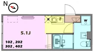 アステール赤羽志茂【2階】の間取り