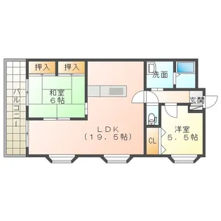 グランドリード【6階】の間取り