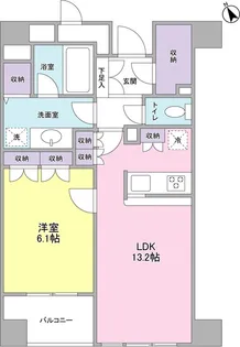 グランカーサ銀座イースト【9階】の間取り