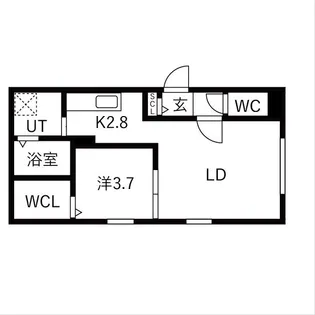 Ts COURT ASABU East【3階】の間取り