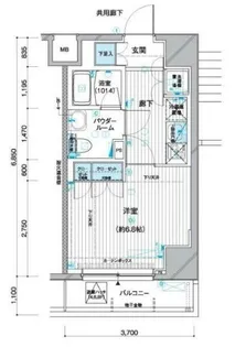 メインステージ赤羽北II【8階】の間取り