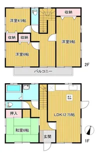 茨城県鹿嶋市大字宮中【一戸建】の間取り