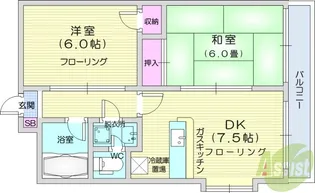 ヒルズアバンテ【3階】の間取り