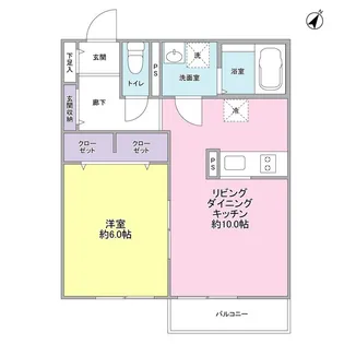 マナーコート仙川【1階】の間取り