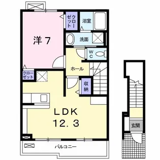 アリエッタ【2階】の間取り