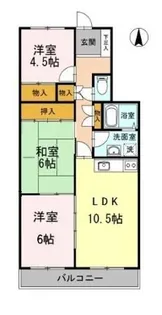 フレンドリー雅【3階】の間取り