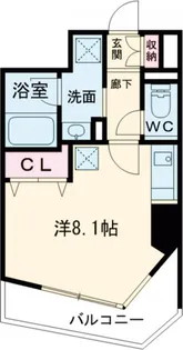 ニューガイアリルーム用賀No32【5階】の間取り