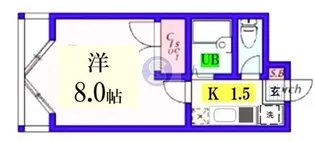 リバーサイド高野【4階】の間取り