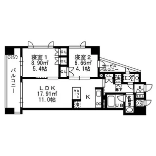 チェスターコート御茶ノ水【11階】の間取り
