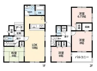 埼玉県三郷市高州3【一戸建】の間取り