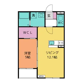 仮称)上地4丁目共同住宅【3階】の間取り
