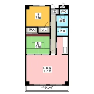 メゾン松月【1階】の間取り