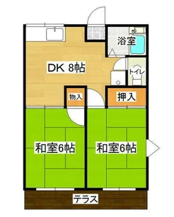 ベルゾーネヤマナ 2【1階】の間取り